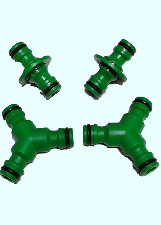 Zhongsheng Garden Hose Connector (2 Pack Snap On Hose Splitter& 2 Pack