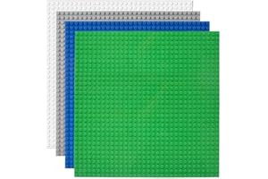 Classic Baseplates for Lego, Square 32x32 Stud, 10" x 10" Building Brick Base Plates, 100% Compatible with All Major Brands B