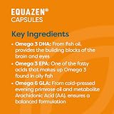 Equazen Omega 3 & 6 Capsules Brain Support 60 Pack DHA EPA GLA Halal view 6