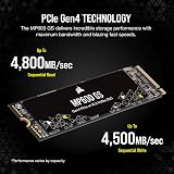 Corsair MP600 GS 2TB PCIe Gen4 x4 NVMe M.2 2280 SSD 4800MB/s Laptop view 3