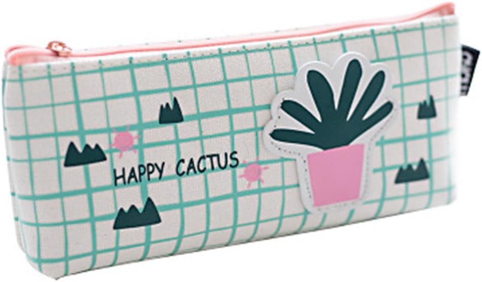 Lumanuby Pens Bag Simple Triangle Pencil Case Design Canvas Storage Bag Cosmetic Makeup Bag Pencil Bag 20CM * 9CM