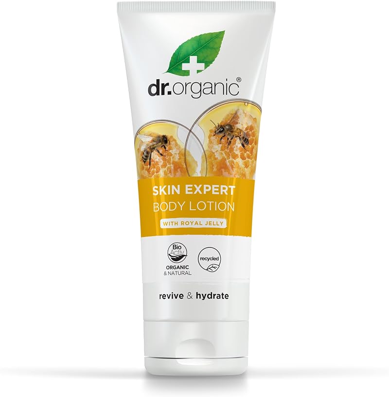 Dr Organic Royal Jelly Body Lotion 200ml - Moisturising, All Skin Types, Organic