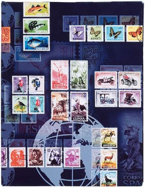 Pagna Porto Stamp Album A5 Laminated Print Motif 16 Pages Black Cardboard