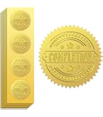 Autocollants En Relief étoile Dorée - Lot De 100, 5 Cm, Pour Certificats, Enveloppes, Récompenses - 2