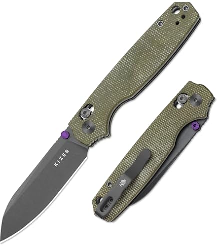Amazon.com : Kizer Brat Pocket Knife, 154CM Steel Blade Folding