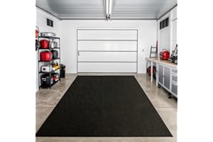 CATHRABO Large Garage Floor Mat for Under Car,Garage Flooring,Washable Garage Carpet for Floor,Non Slip Garage Rug with Waterproof Backing,Absorbent Motorcycle Oil Spill Mat (17' x 7'4'')