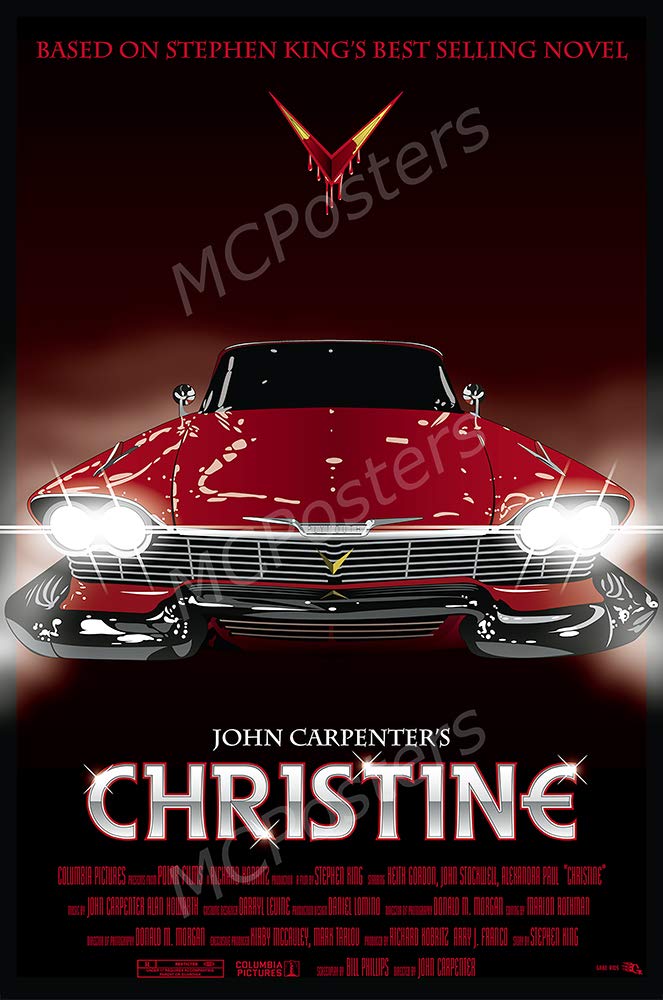 MCPosters - Christine John Carpenter Glossy Finish Movie Poster - MCP820 (24" x 36" (61cm x 91.5cm))