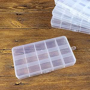 Caja de almacenamiento de plástico fijo de 15 compartimentos Caja de