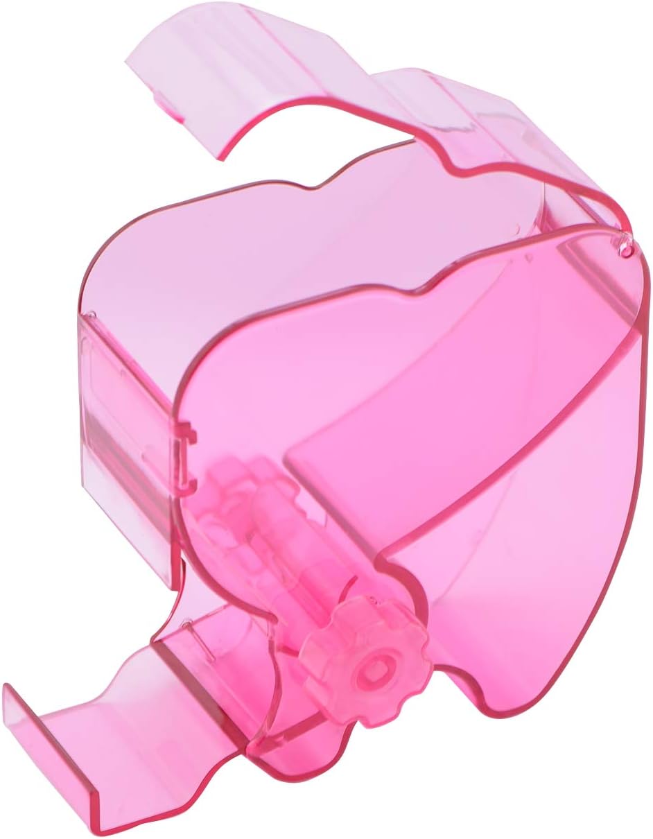 BEAUTY PLUS Dental Cotton Roll Dispenser Organizer - Pink, See-Through ABS,