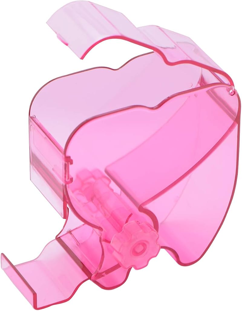 BEAUTY PLUS Dental Cotton Roll Dispenser Organizer - Pink, See-Through ABS,