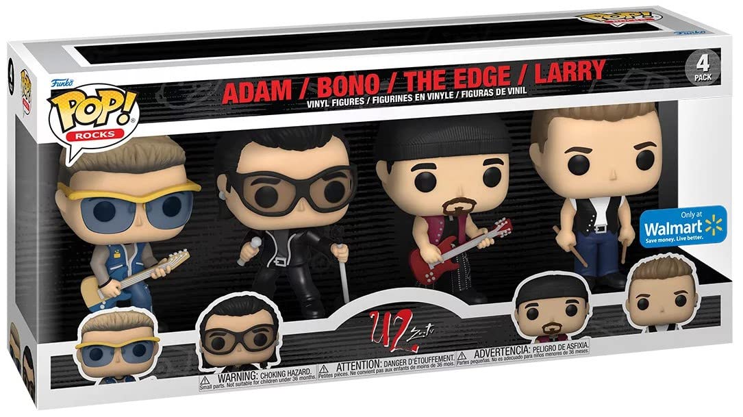 Funko Pop! Rocks: U2 - Zoo TV - Adam/Bono/The Edge/Larry - 4pk Vinyl Figure