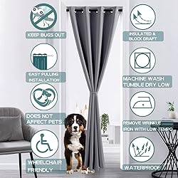 XTMYI Closet Curtain for Open Closet Without