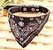 Bandanas Adjustable Small Puppy Dogs Collars Fashion Pet Neckerchief Scarf Black