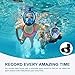 180° Snorkel Mask View for Adults and Youth. Full Face Free Breathing Design.[Free Bonuses] Cell Phone Universal Waterproof Case (Dry Bag) and Anti-Fog Wipes (BUMBOEBEE, Small/Medium)