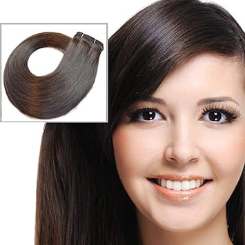 2 Dark Brown Full Head Human Remy Hair Weaves Weft Silky