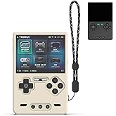 FIOPAZ Silicone Case for Trimui Brick Retro Handheld Game Console, Soft Skin Cover for Trimui Brick Accessories, Anti-Scratch Washable TrimuiBrick with Lanyard (OffWhite)