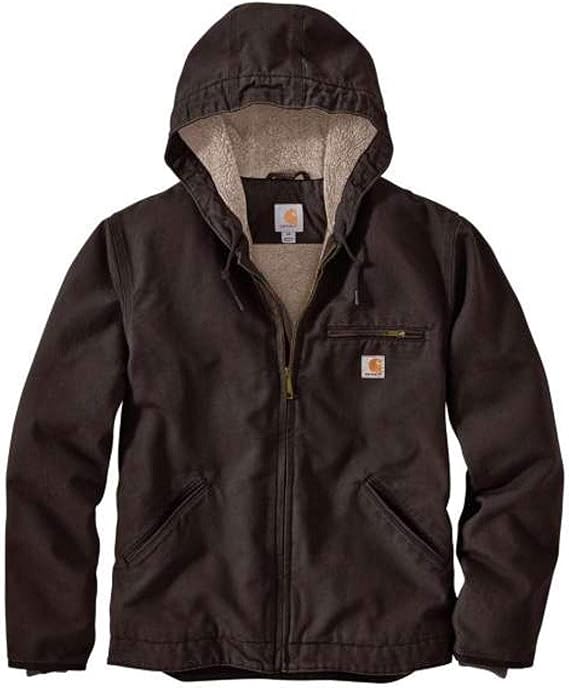 Carhartt Men's Relaxed Fit Washed Duck SherpaLined Jacket