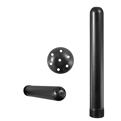 Intimdusche Analdusche Duschstab Duschaufsatz Klistier Irrigator Enema Duschkopf aus Kunststoff SCHWARZ MADE IN GERMANY