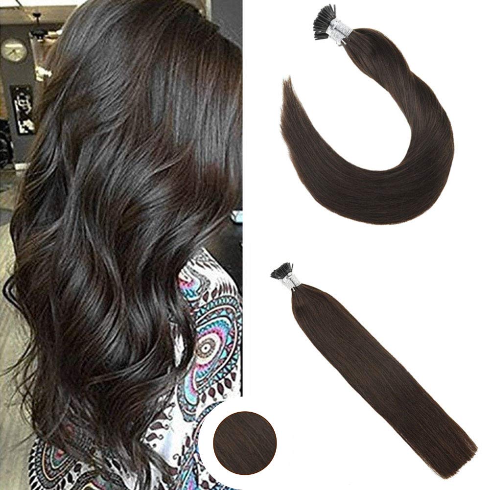 Amazon Com Ugeat 16 Dark Brown Straight Hair Extensions Pre