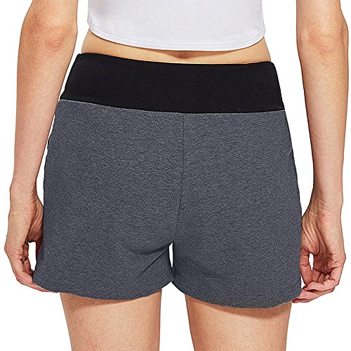 JOYFEEL Women's Summer Casual Camouflage Stretchy Shorts Elastic Drawstring Workout Yoga Active Athletic Pants