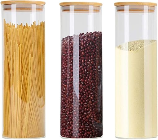 spaghetti storage jars