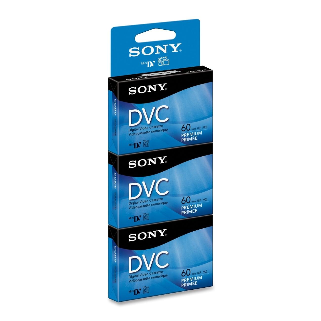 Photo 1 of Sony DVM60PRR/3 60-Minute DVC Tape Hang Tab