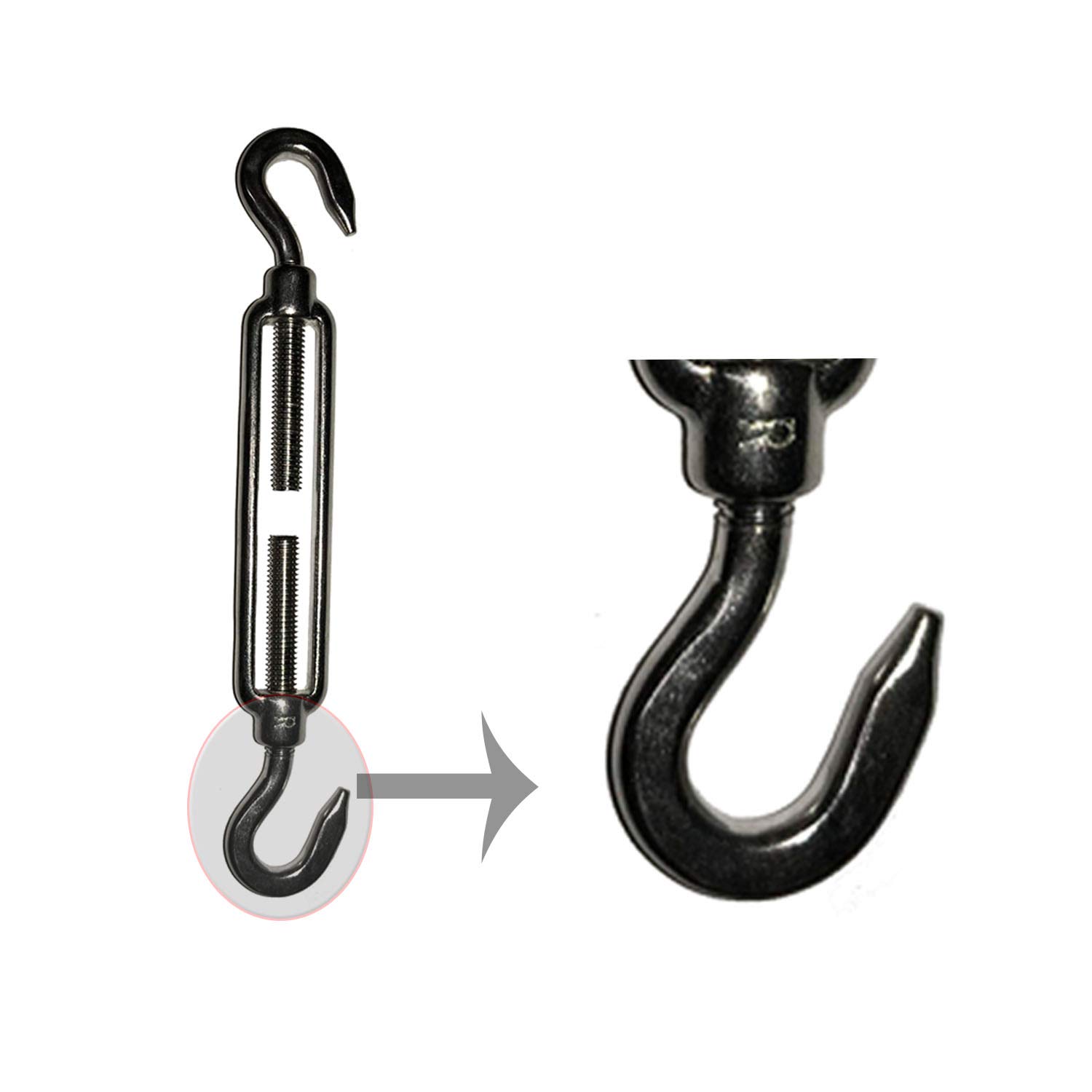 Turnbuckle Shape B Hook A4 Stainless Steel