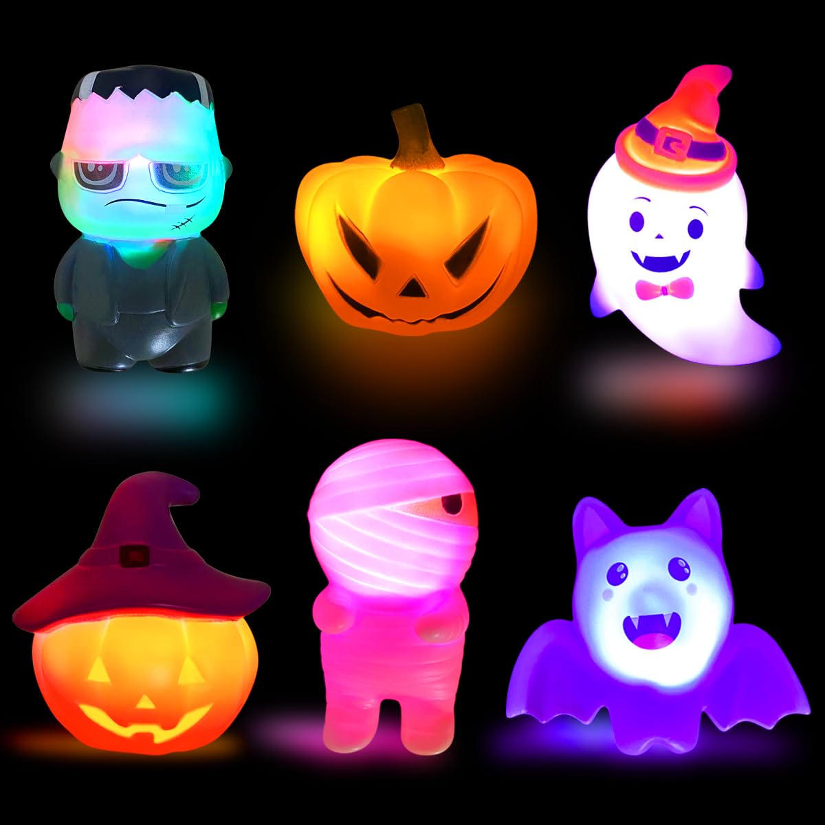 Photo 1 of Jofan 6 Pack Halloween Light Up Bath Toys Halloween Toys for Kids Toddlers Boys Girls Halloween Party Favors Halloween Treat Bags Gifts