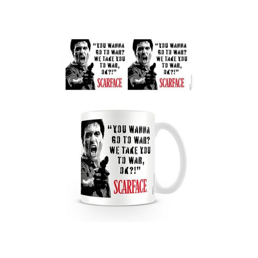 Scarface Pyramid International War Official Boxed Ceramic Coffee/Tea Mug, Multi-Colour, 11 oz/315 ml