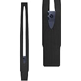 SOULWIT Knitted Phone Pocket Bag, Universal Lightweight Stretchable Knit Pouch Sleeves Accessories, Crossbody and Multiple Carry Styles (Long-Black)