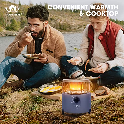 Campy Gear Chubby 2 in 1 Portable Propane Heater & Stove, Outdoor