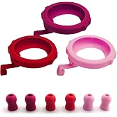Silicone Protective Cover Compatible with EKO CORE 500 Digital Stethoscope | Eko CORE 500 Stethoscope Accessories Include 3 Pack Protective Cover &amp; 6 Pack Ear Tips with Dustproof Plug Design (Red)