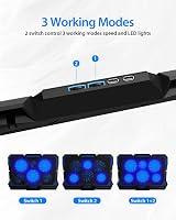 LIANGSTAR Laptop Cooling Pad 6 Fan Blue LED 15.6-17 Inch Cooler view 4