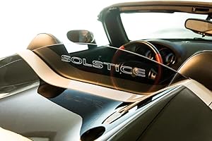 NAISIAN DEFLECTAIR() - Wind Deflector for Pontiac Solstice Convertible - Black w/SOLSTICE Engraving