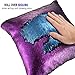 Reversible Sequin Pillow Case Decorative Mermaid Pillow Cover Color Changing Cushion Throw Pillowcase 16” x 16” ,A Blue and Purple
