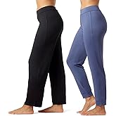 HUE Womens Pure Comfort Sleep Pants 2 Pair Pack
