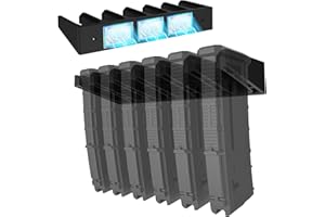 RUSFOL Solid ABS 6X Standard PMAG Wall Mount, Mag Holder, Home Magazine Storage Rack