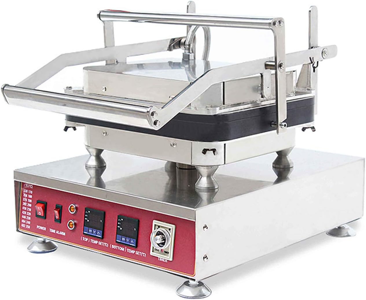 Wotefusi Egg Tart Machine Cake Tartlet Baker Commercial Nonstick Stainless Steel Tart Shell Machine with Replacable Double Digital Display Timer for Restaurant Home Use 9 PCS,220V