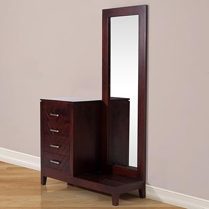 Evok Rio Dressing Table with Mirror (Dark Brown)