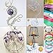 PandaHall 10 Rolls Aluminum Craft Wire 15 Guage Flexible Artistic Floral Colored Jewely Beading Wire for DIY Jewelry Craft Making Each Roll 16 Feet, Random Color
