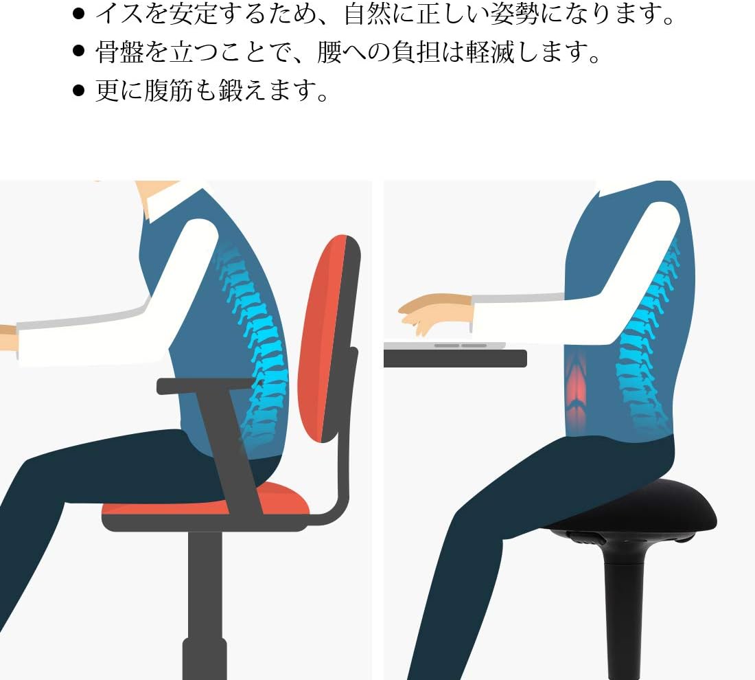 Amazon Flexispot オフィスチェア ハイスツール スタンディングチェア ガス圧式 スツール 文房具 オフィス用品