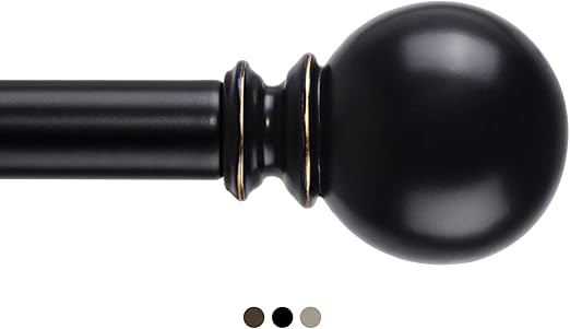 Amazon Com Kamanina 1 Inch Curtain Rod 36 72 Inches Round