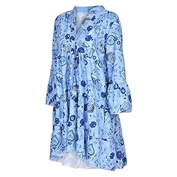 YongANs Tunic Tops Dress for Women 3/4 Sleeve Plus