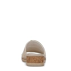 BZees Womens Breezy Slide Sandal White Raffia 7.5 M
