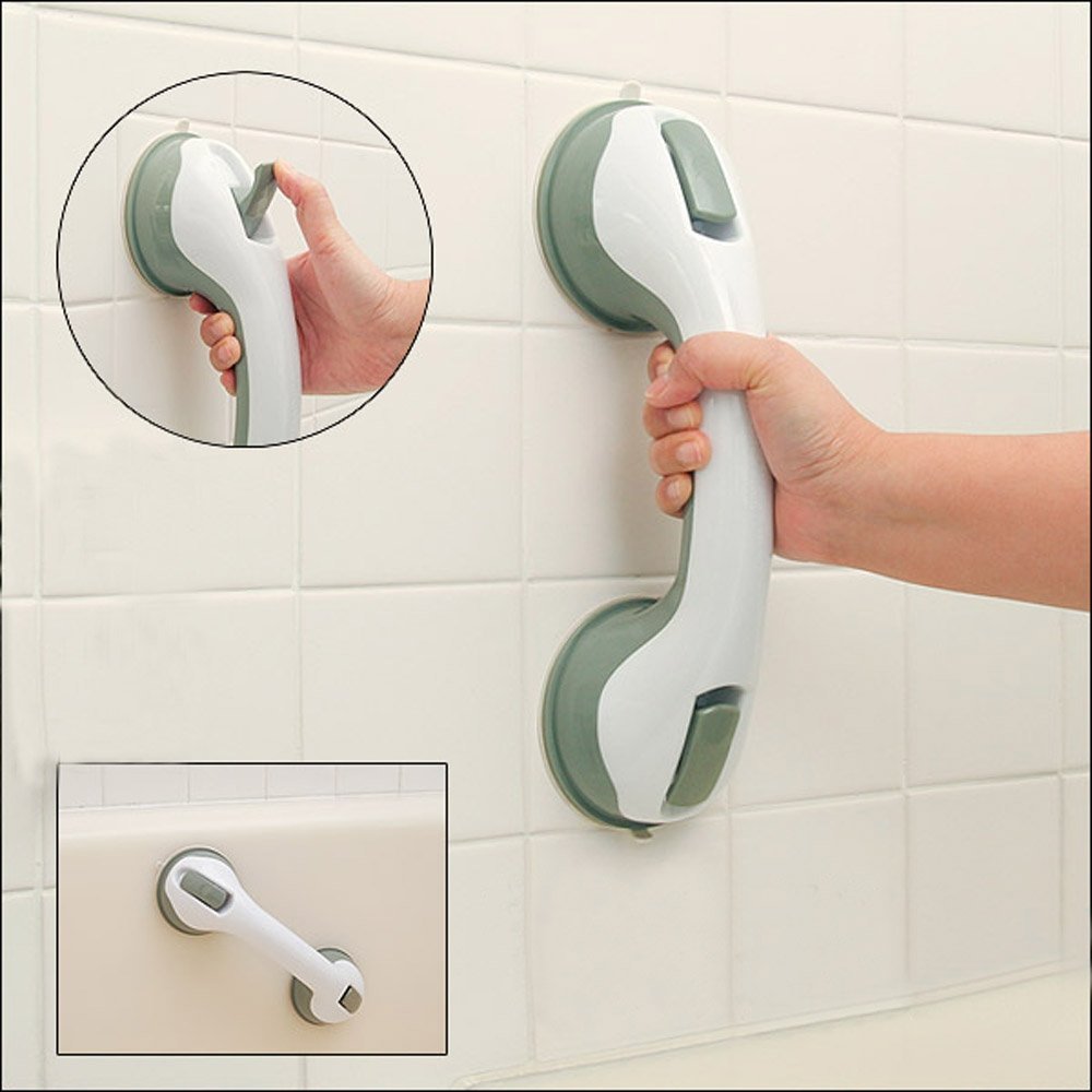SET OF 2 SUPPORT GRAB HANDLE SUCTION BATH SHOWER DISABILITY AID SAFETY