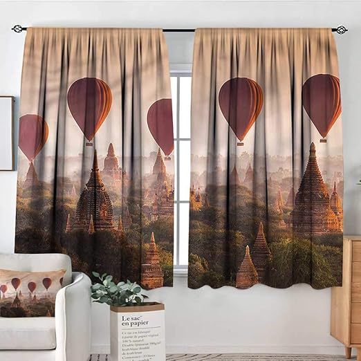 Amazon Com Renteriadecor Asian Patio Door Curtains Ight Bocking