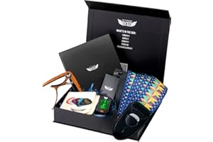 Stage Rocker Guitar Accessories Gift Box for Acoustic and Electric Guitars, 5-in-1 Essential Gift