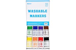 Rarlan Washable Markers Bulk, Markers for Kids, Bulk pack, 8 Colors, 160 Count