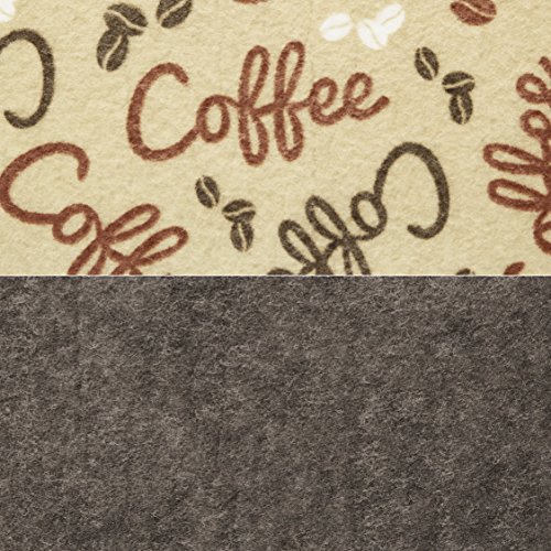 S&T 591601 Coffee & Java Maker Mat, 12" x 18", Coffee Bean Print