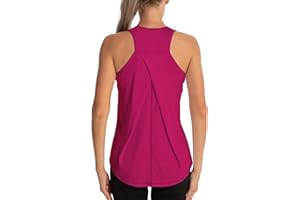 Dawnrole Tank Tops for Women Racerback Gym Shirts Sleeveless Running Athletic Tank Top Yoga Shirts